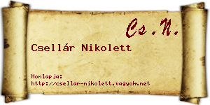 Csellár Nikolett névjegykártya